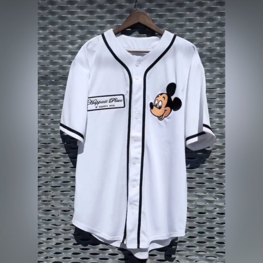 IF HAPPY FITS — MICKEY MOUSE BASEBALL JERSEY 🫶🏼⚾️🧢